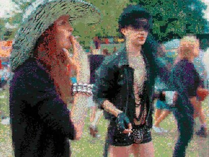 Römer + Römer, Adam und Susan in Erwartung, 2011, Oil on canvas, 31 x 39 inches