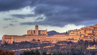 A view from the town of Assisi in Italy