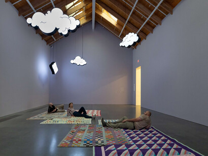 Sanford Biggers, Drift, exhibition view. Courtesy of Parrish Art Museum