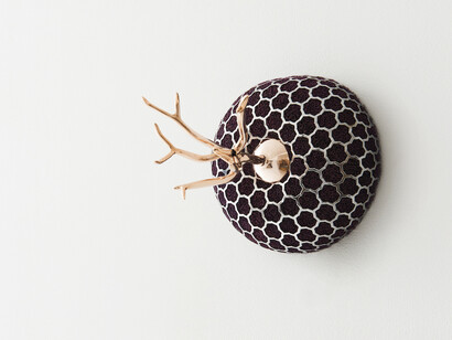 Keita Miyazaki, An Eye For An Eye, 2014, Bronze, air filter, 19 x 19 x 21 cm, 
