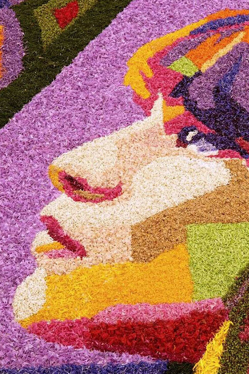 Una creazione dell'Infiorata