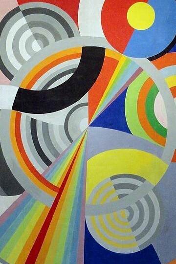 "Ritmo n°1, decoración para el salón de las Tullerías", óleo sobre lienzo, Robert Delaunay, 1938
