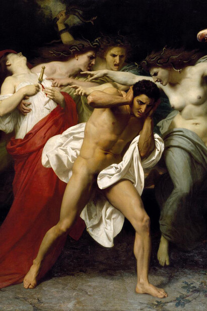 William Adolphe Bouguereau. Il rimorso di Oreste