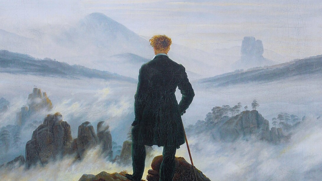«El caminante sobre el mar de nubes» (1817-18), C. D. Friedrich