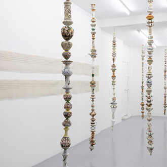 Michelangelo Penso, Magnetic nanoparticles genesis, vue d'exposition. Avec l'aimable autorisation de la Galerie Alberta Pane