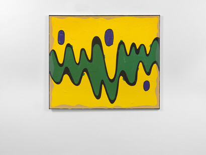 Bertrand Lavier, Walt Disney Production 1947-2014 nº 12, 2014, Ex. unique, Acrylic on inkjet print, 144 x 169.5 x 4 cm / 56 5/8 x 66 5/6 x 1 1/5 inches, Courtesy Massimo De Carlo London/Milan, Photo by Todd White