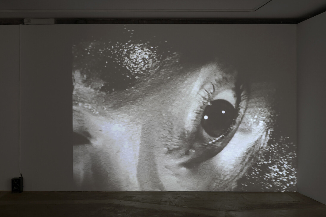 Take me, 1969, Black & White 16mm film transferred to dvd, 28mins, installation view