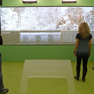 Macedonia. From fragments to pixels, exhibition view. Courtesy of Archaeological Museum of Thessaloniki