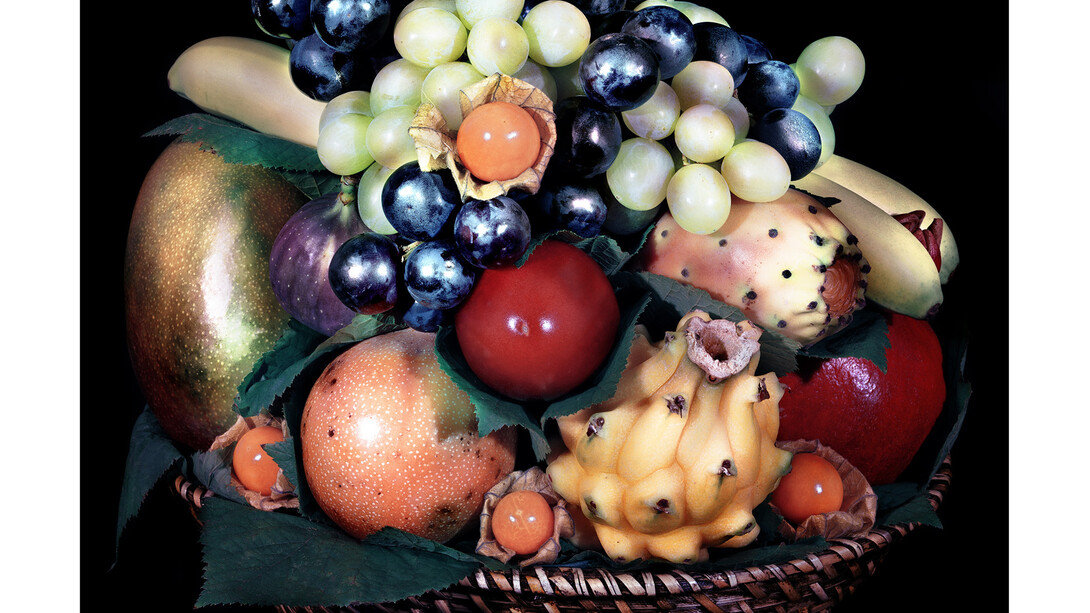 Valérie Belin, Corbeilles de fruits (Sans titre), 2007, Épreuve chromogène montée sous Diasec, 180 x 205 cm (sans cadre) © Centre Pompidou, MNAM-CCI/Georges, Meguerditchian et Ph. Migeat /Dist. RMN-GP © ADAGP, 2015