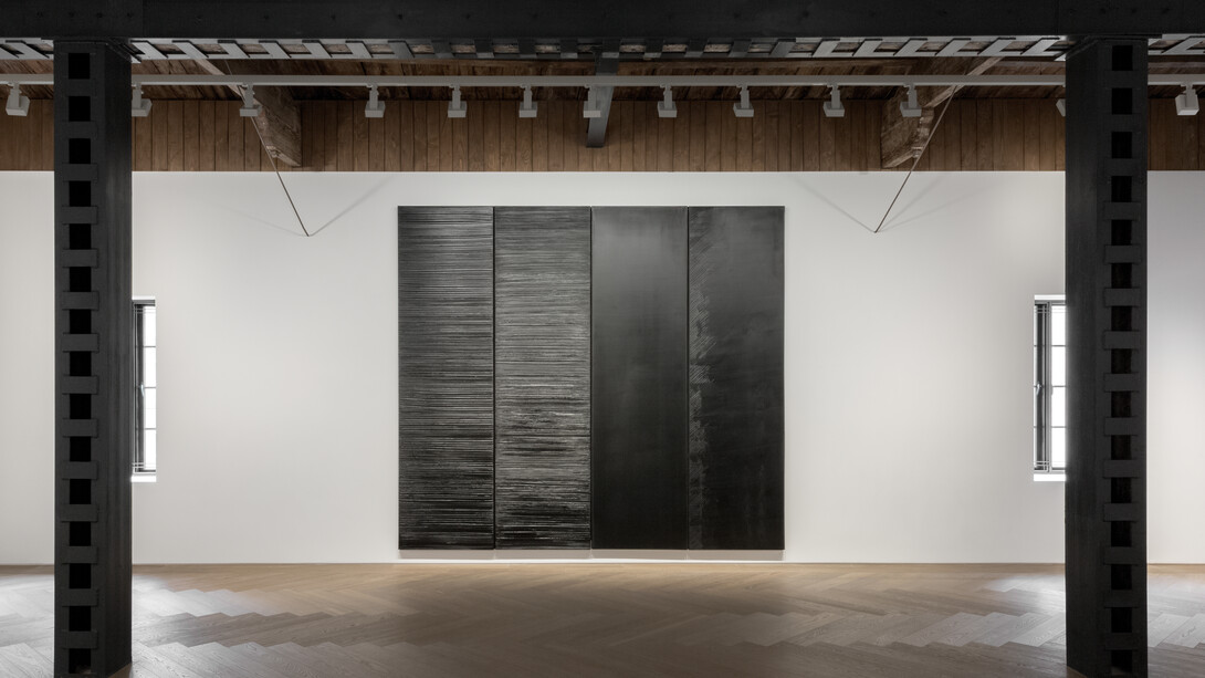View of Pierre Soulages’ exhibition at Perrotin Shanghai
Photo: Ringo Cheung
© Pierre Soulages / ADAGP, Paris, 2019. Courtesy of the artist & Perrotin