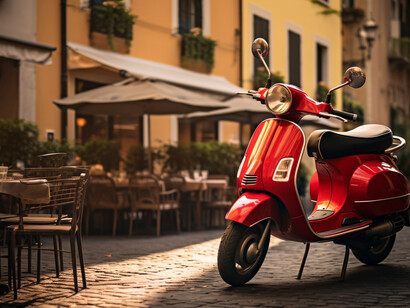 Una vespa arancione: ieri sera
quella ragazza in motorino
che stava casco cemento
corpo cemento sangue e vespa