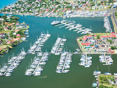 Rodney Bay Marina - Aerial view