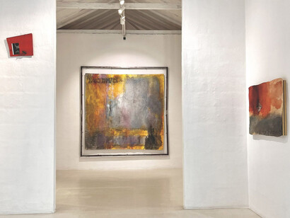 Luis Luna, Círculos de convergencia, vista de exhibición. Cortesía de Galería La Balsa