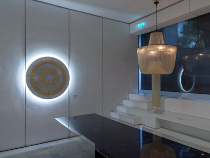 Peggy Kliafa, Healing the grid, exhibition view. Courtesy of Zoumboulakis Gallery