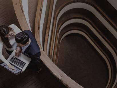 Innovators convene in a bustling hallway, fostering academic-business synergy, funding initiatives, and scientific breakthroughs in a startup incubator