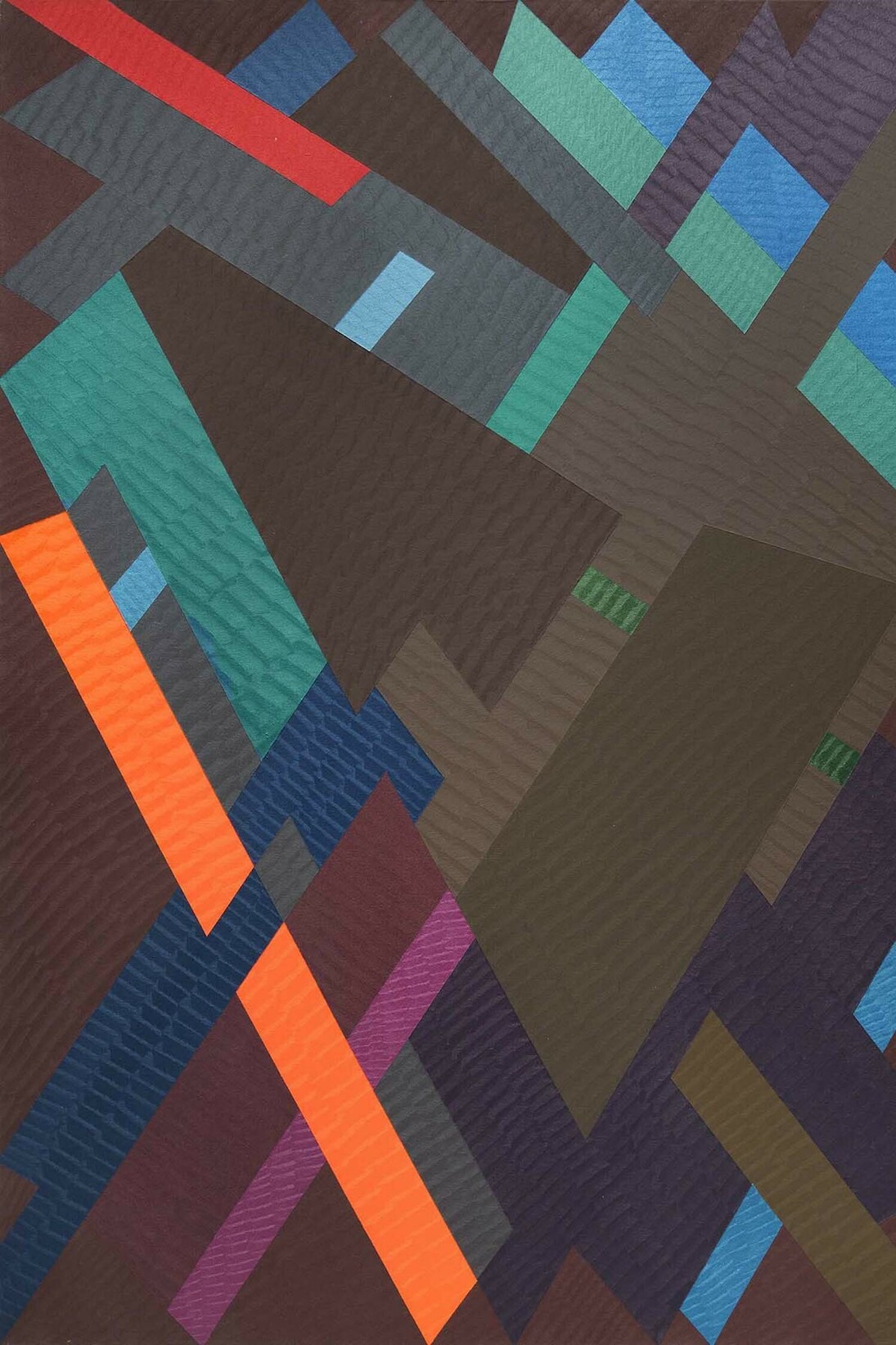 William T. Williams (b.1942), Texas Lady, Detail, 1973, acrylic on canvas, 84" x 60" / 213.4 x 152.4 cm, signed and dated © William T. Williams; Courtesy of Michael Rosenfeld Gallery LLC, New York, NY