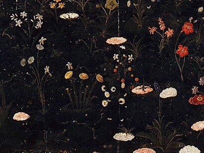 Dettaglio del prato nella Primavera di Sandro Botticelli, 1477–1482