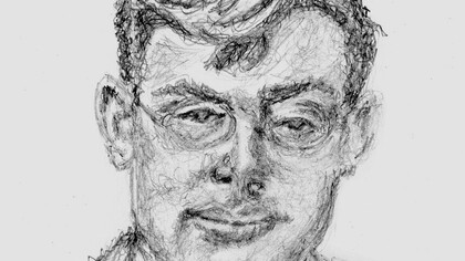 Frank Plumpton Ramsey dibujo de Patrick L. Gallegos (2017)