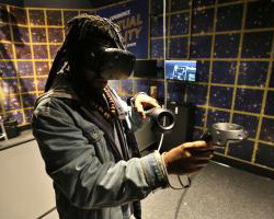 Virtual Reality at the Museum. Courtesy of The Franklin Institute