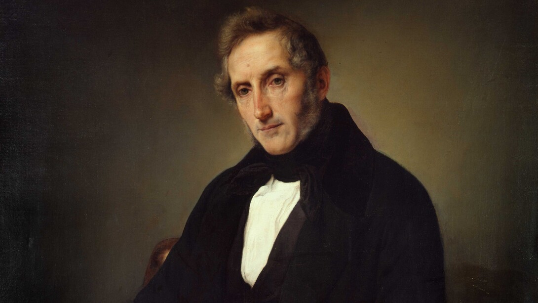 Francesco Hayez, "Ritratto di Alessandro Manzoni", 1841, Pinacoteca di Brera, Italia