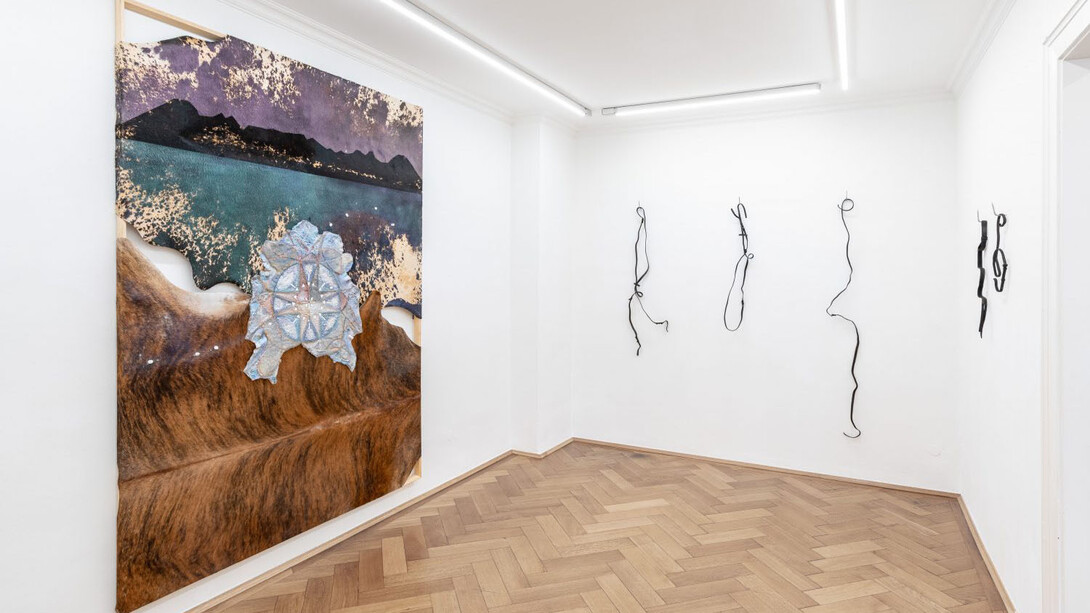 Tyler Eash and Laura Ní Fhlaibhín, Breaking / briseadh / wa’aidom, exhibition view. Courtesy of Britta Rettberg Galerie