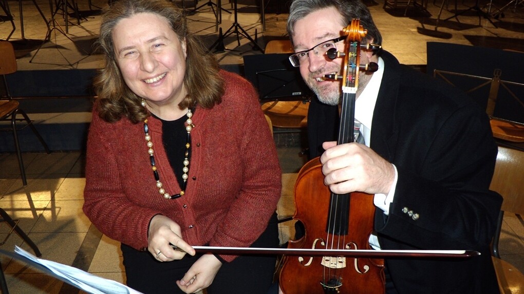 Elisabetta Brusa con Pavlik Lettiga dell'Aachener Kammer Orchester