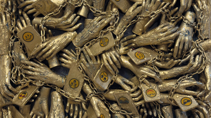 Andrea Musto, Smombie (detail), 2025. Courtesy of Spazio Mu.Ro