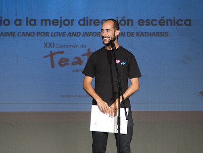 Jaime Cano, de 'Katharsis', premiado con la mejor dirección escénica