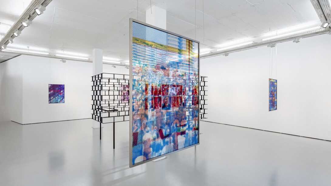 Sabine Hornig, The matter of the glazed fence, exhibition view. Courtesy of Cristina Guerra Contemporary Art 