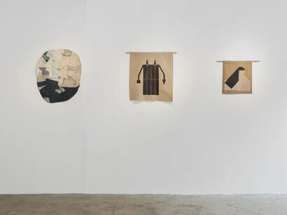 Various artists, Traces of human presence, exhibition view. Courtesy of Kaliner Gallery