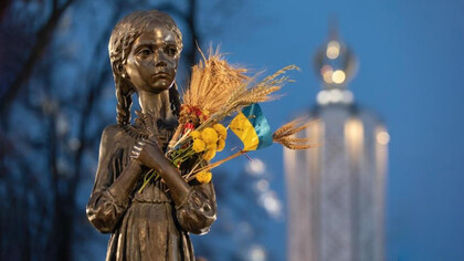 Ricordo amaro dell'infanzia, Holodomor Memorial, Kiev, Ucraina