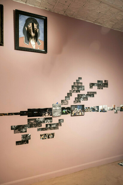 Rosa Chancho, Huir del mundo, vista de exhibición. Cortesía de la Galería Nora Fisch