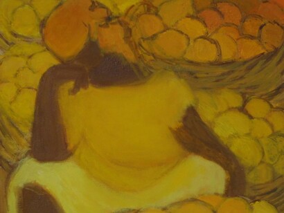Jacqueline Joseph, "Marchande d'agrumes n°9", XX sec.