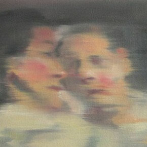 Sherry Kerlin, The Conversation, 2012, oil on canvas, 12 x 14 inches