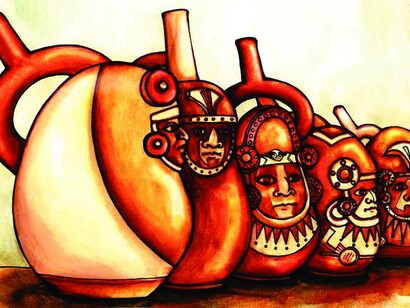 Ilustración del libro "Aia Paec y los Hombres Pallar"