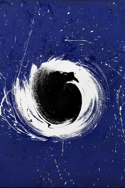 Otto Piene, July Blue 