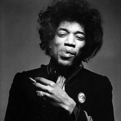 Jimi Hendrix, guitarrista, cantante y compositor estadounidense