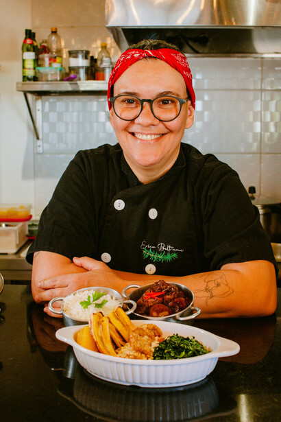 Porção de feijoada. Anunciada como Feijoada à Brasileira, em alusão ao prato já consumido na europa