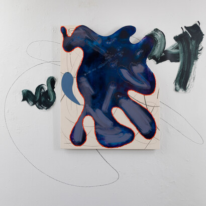 Riad Miah, Study in blue anxiety, 2025. Courtesy of Freight and Volume Gallery