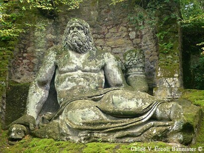 Another of the amazing sculptures in Bomarzo