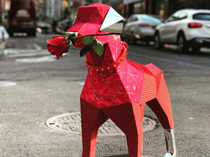 Heemin Moon, Red dog. Courtesy of the artist and Kate Oh Gallery 