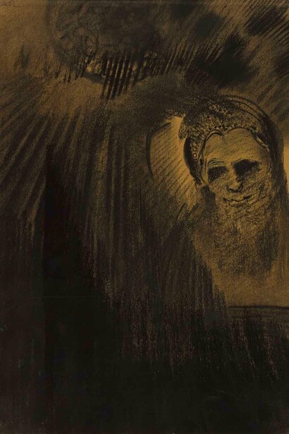 Odilon Redon, Apparition (detail), about 1880–1890. Courtesy of J. Paul Getty Museum