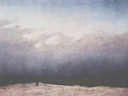 "El monje en la orilla del mar", cuadro de C. Friedrich