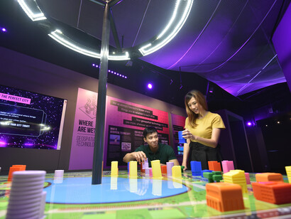 Smart nation playscape, exhibition view. Courtesy of Science Centre