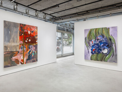 Xie Nanxing, Fugitive figuration. Paintings 1994 - 2026, exhibition view. Courtesy of Galerie Urs Meile