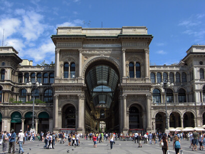 L'esterno della Galleria Vittorio Emanuele