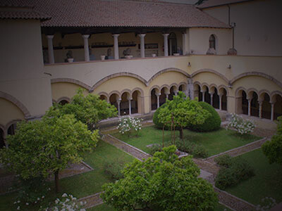Museo del Sannio, Benevento, Italia. Chiostro della chiesa di Santa Sofia