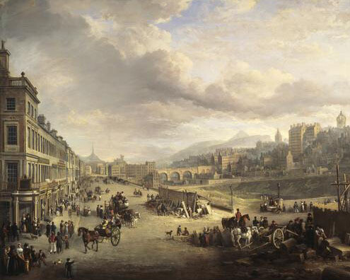 Alexander Nasmyth, Princes Street with the Commencement of the Building of the Royal Institutio