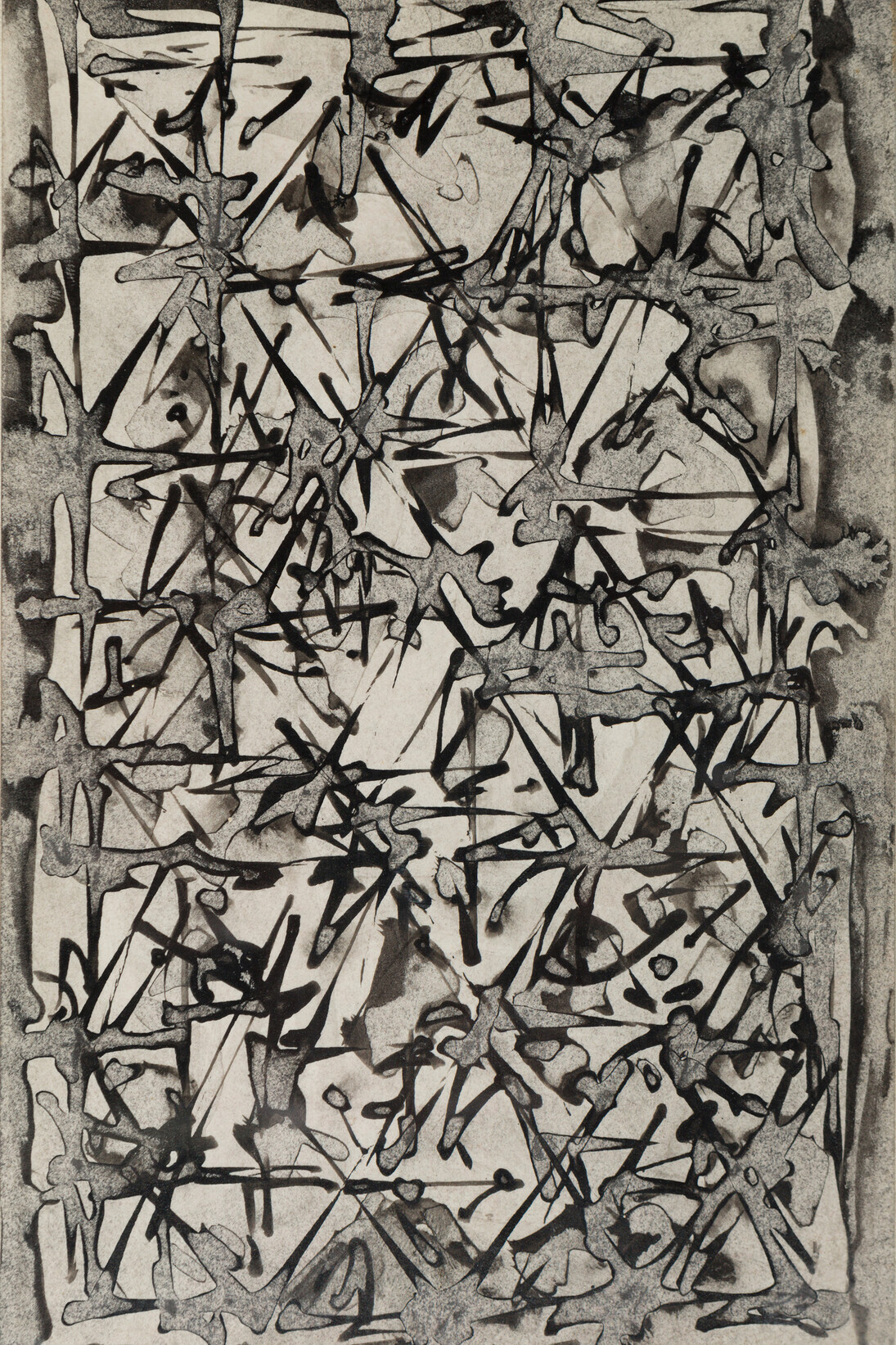 Brion Gysin, Peggy's Window on the Grand Canal, 1962, Work on paper 20 x  13 cm, Photo Jonathan Greet, courtesy October Gallery London