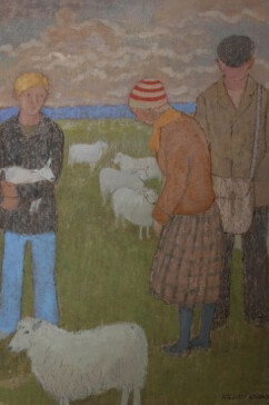 William Graham, Family with Sheep